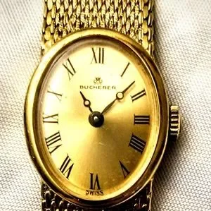 Bucherer Gold Swiss made Stunning 17 jewel watch Vintage Bucherer Swiss Made 17 Jewel Watch: Gold & Silver  main image 2